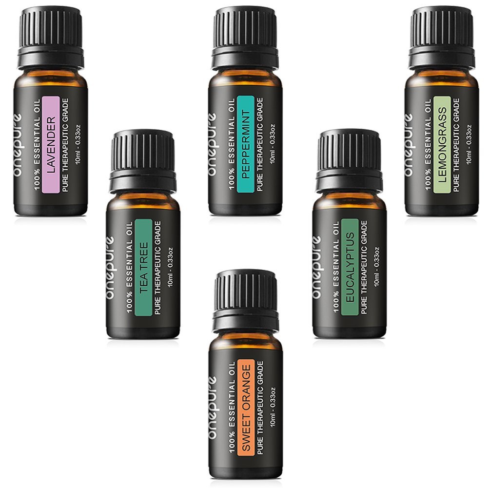 Onepure Aromatherapy Essential Oils Gift Set, 6 Bottles/ 10ml each, 100%  Pure& Therapeutic Grade (Lavender, Tea Tree, Eucalyptus, Lemongrass, Sweet  Orange, Peppermint) – Onepure Official Website